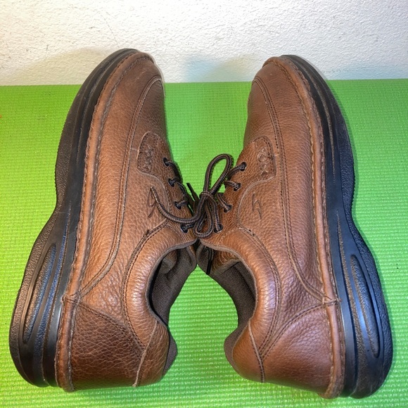 Dr, Scholls Men's Brown Leather Victory Shoes Massaging Gel Insoles 12 W Lace Up - Picture 6 of 10